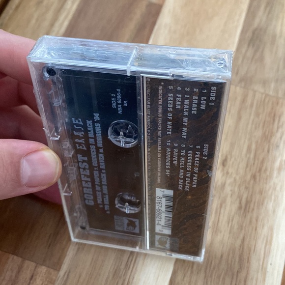 GOREFEST - ERASE 1994 Cassette ( Collectible) - Picture 3 of 5